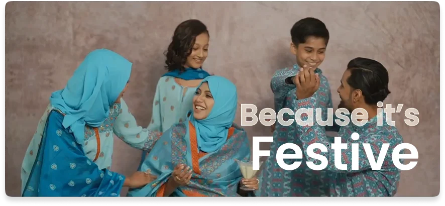 Festive celebration with people in traditional attire